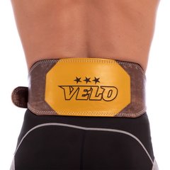 Пояс атлетический (штангиста) кожаный VELO VL-8181, L