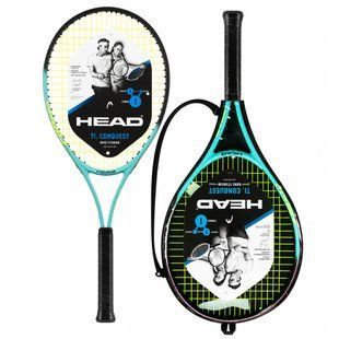 Ракетка для великого тенісу 27" HEAD Ti. Conquest 230394-2 grip-2 чорний-блакитний