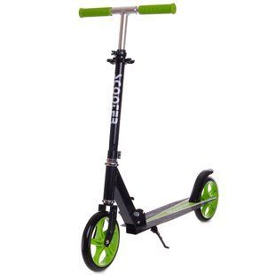 Самокат міський двоколісний складаний SCOOTER Zelart CA-2032 колір салатовий