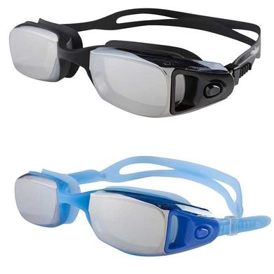 Очки зеркальные для плавания Dolvor с гибким носом DLV4500M, Черный