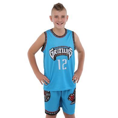 Форма баскетбольная детская NBA клуб Vancouver Grizzlies 12 BA-9832 размер XL цвет голубой
