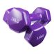 Виниловые гантели для фитнеса 2 шт по 3 кг 80022-V3, Фиолетовый