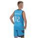 Форма баскетбольная детская NBA клуб Vancouver Grizzlies 12 BA-9832 размер XL цвет голубой