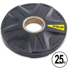 Блин 2,5 кг (диск) полиуретановый 5 отверстий d-51мм Zelart TA-5335- 2,5