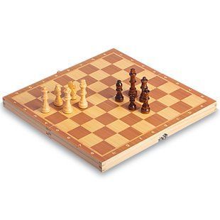 Шахи настільна гра дерев'яні на магнітах Zelart W6703 розмір 34x34 см