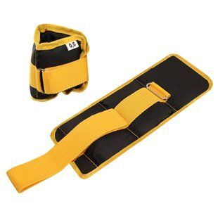 Утяжелители-манжеты для рук и ног Zelart ZA-2072-0_5 2x0,25кг желтый
