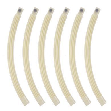 Обруч для похудения разборной люминесцентный Хула Хуп Hula Hoop LUMINOUS PRO-SUPRA HR-057 6 секций белый