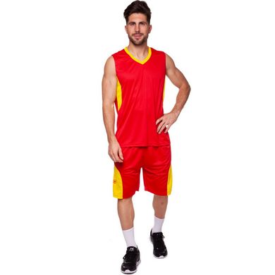 Баскетбольная форма мужская Lingo Star красная LD-8093, 160-165 см