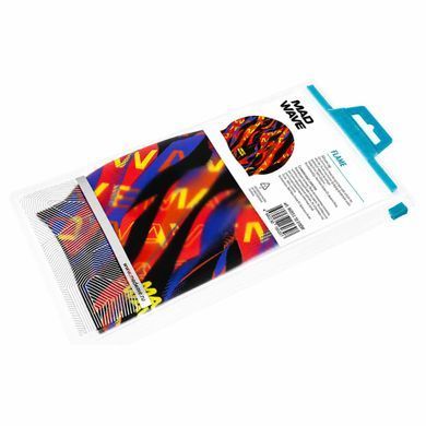 Шапочка для плавания силиконовая для взрослых MadWave Flame M055458 цвет разноцветный