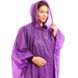 Дождевик для взрослых Пончо многоразовый фиолетовый C-1060, Женский