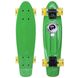 Скейтборд пластиковый Penny FISH 56 см со светящимися колесами SK-405, Зелёный