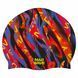 Шапочка для плавания силиконовая для взрослых MadWave Flame M055458 цвет разноцветный